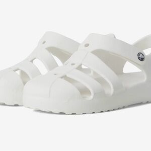 CROCS Kids Classic Fisherman Sandals White C11 - Gently Used